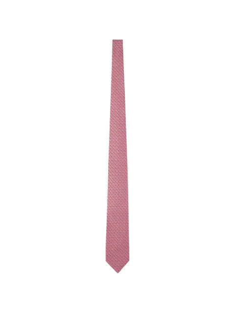 Ferragamo corbata con estampado Gancini