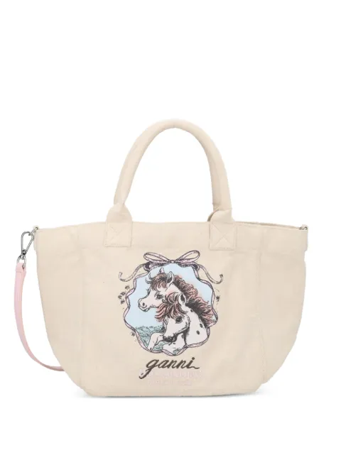 GANNI Easy Pony tote bag