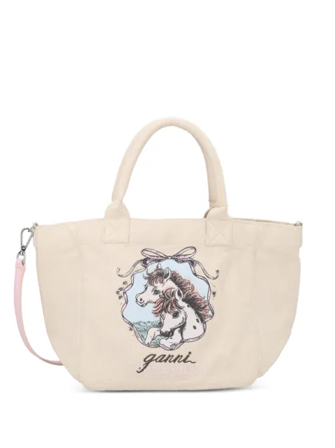 GANNI Easy Pony tote bag