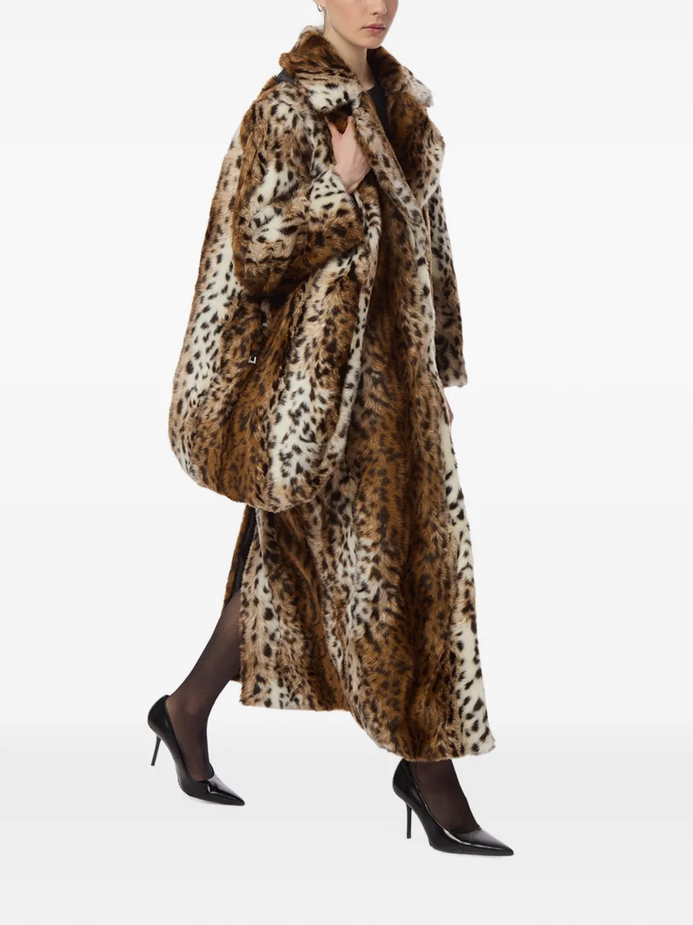 Apparis Maxi Colette schoudertas met luipaard-print Bruin