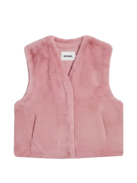 apparis kids Lyle faux-fur gilet