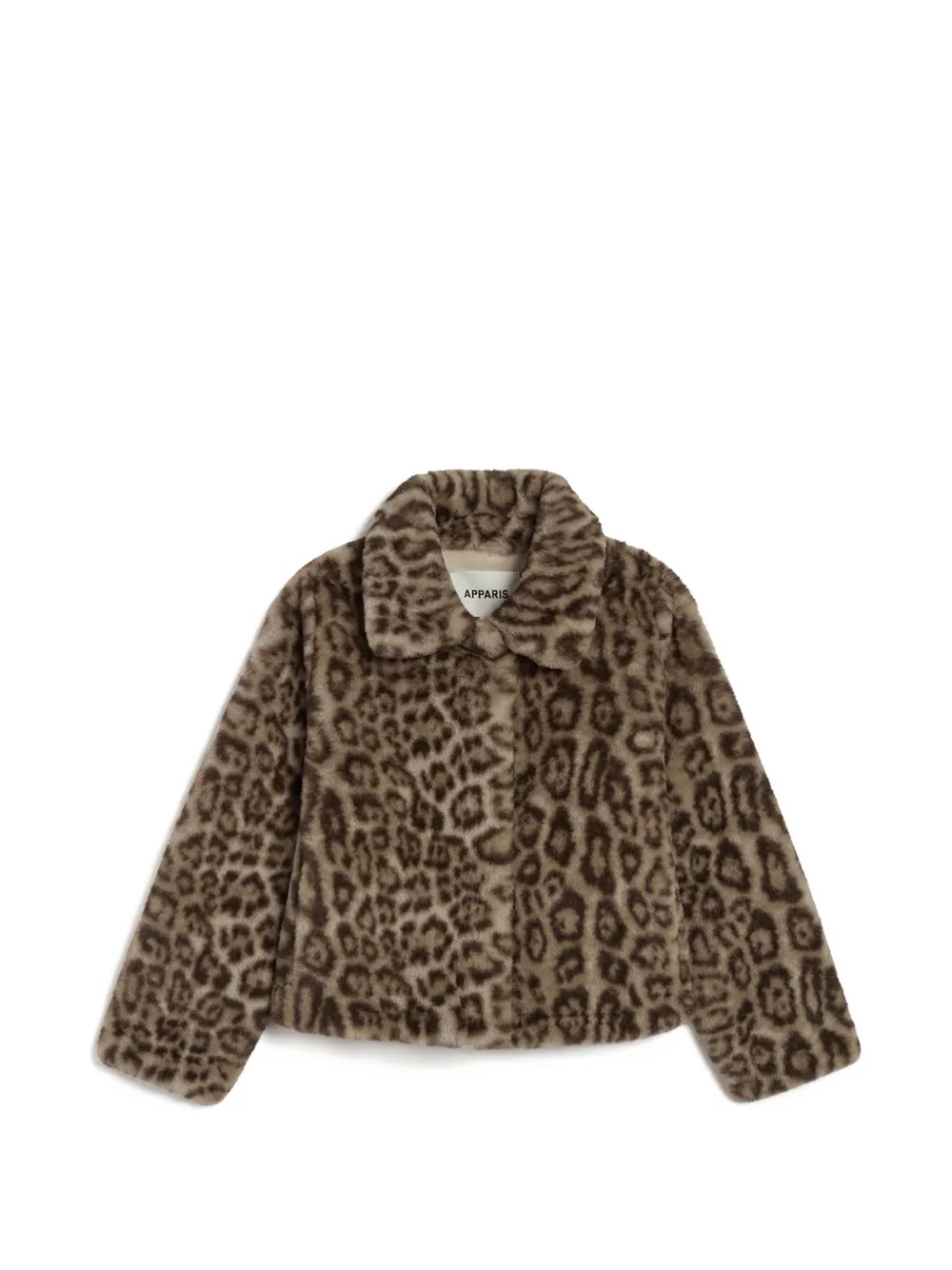 Apparis Elis leopard-print coat | Brown | Image 1