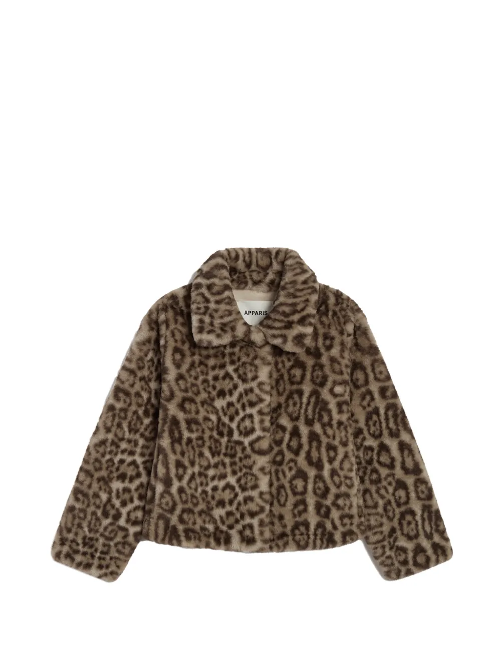 Apparis Elis leopard-print coat | Brown | Image 1