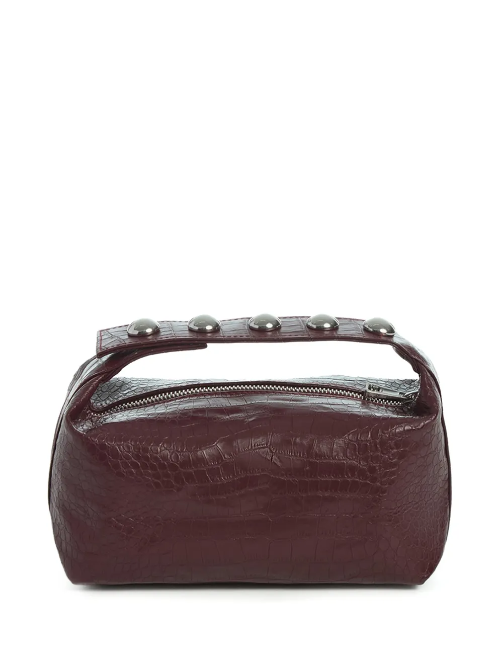 Apparis Marfa mini-tas met krokodillen-reliëf verfraaid met studs Rood