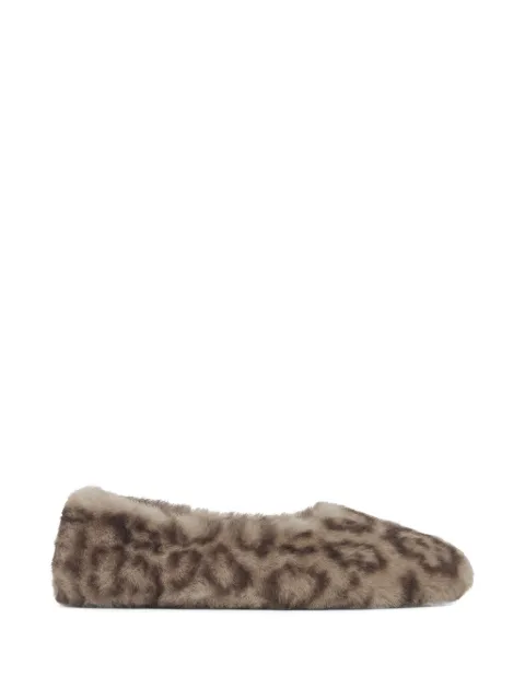 Apparis Magda leopard-print faux-fur slippers