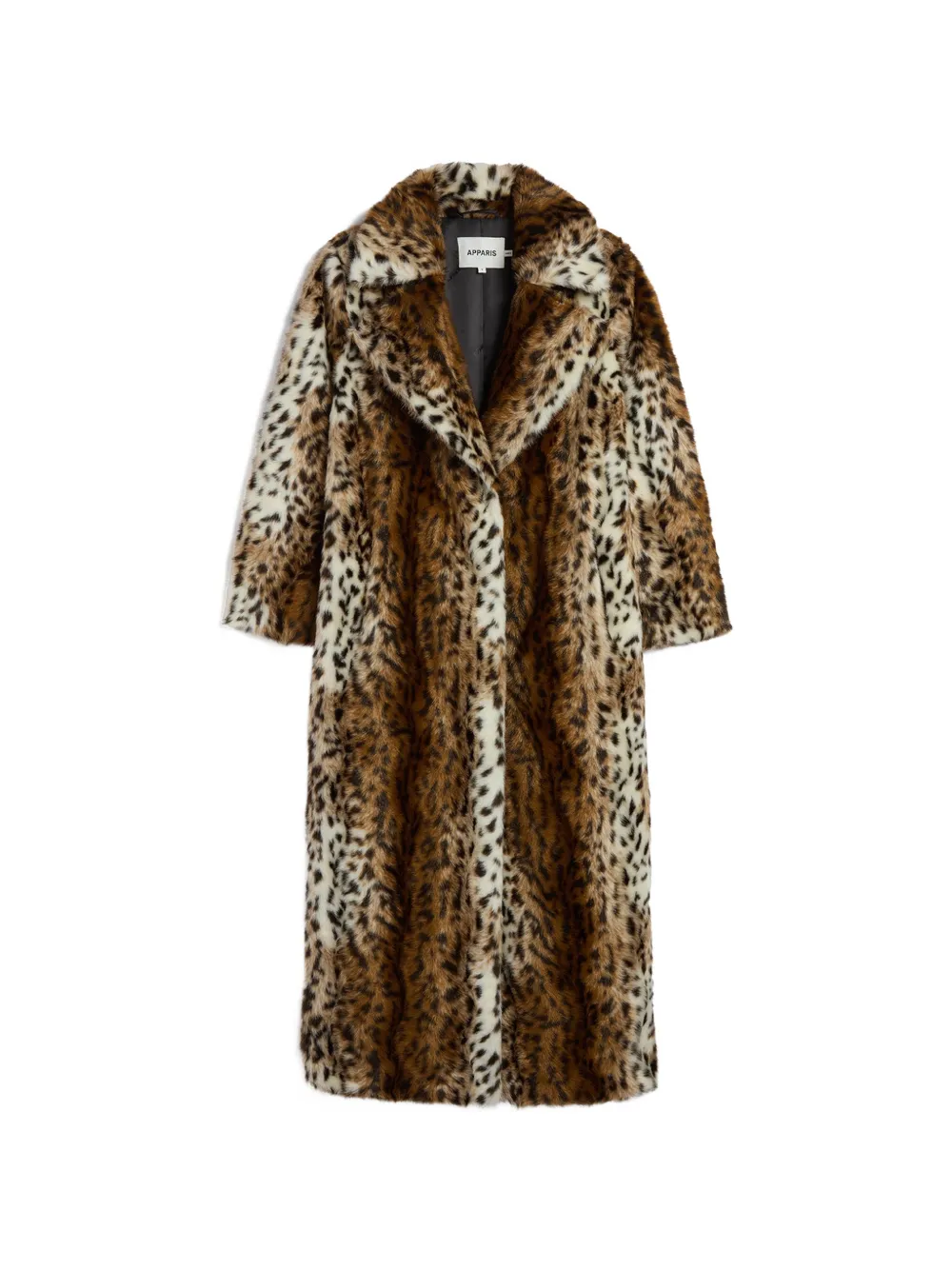 Apparis Gabrielle leopard-print long coat - Marron Apparis Gabrielle leopard-print long coat - Marron
