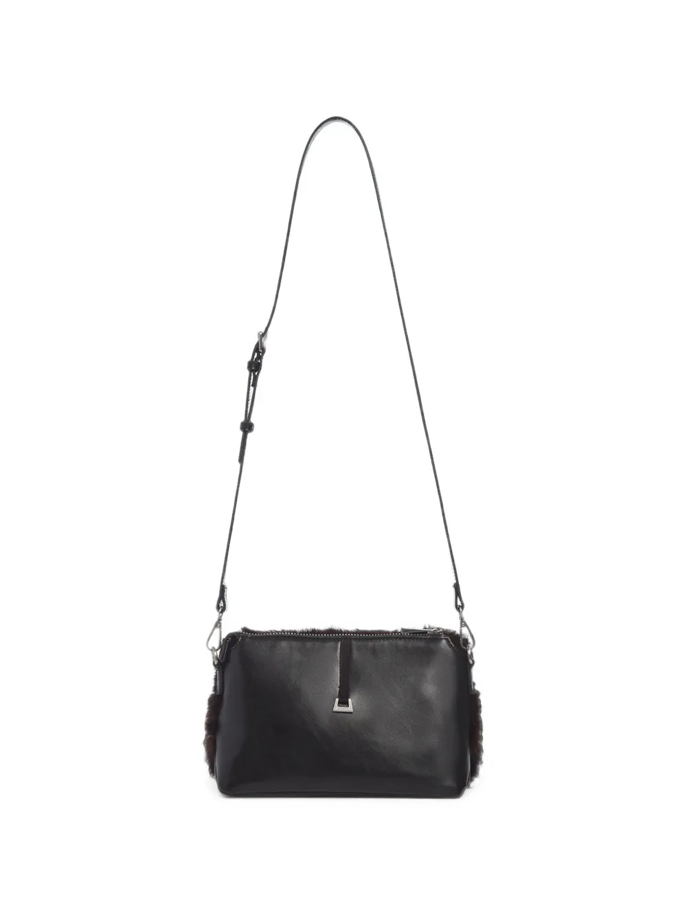 Apparis Amelia faux-fur crossbody bag Zwart