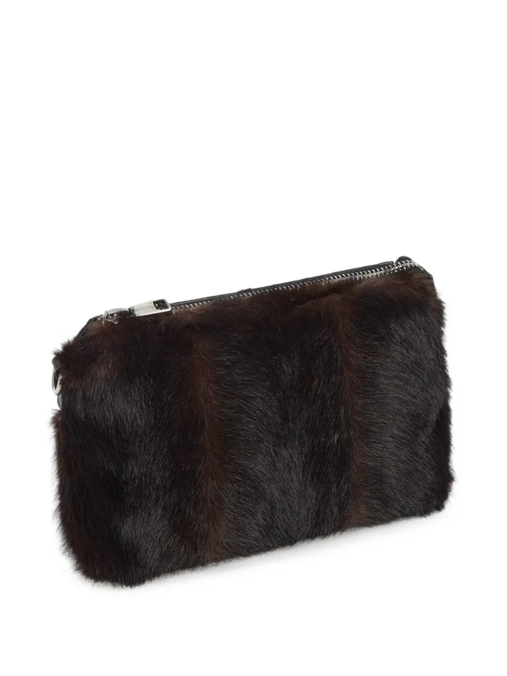 Apparis Amelia faux-fur crossbody bag Zwart