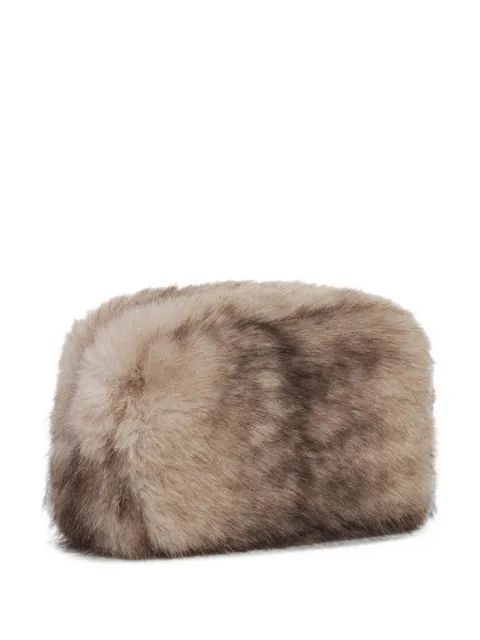 Apparis Noor faux-fur clutch bag