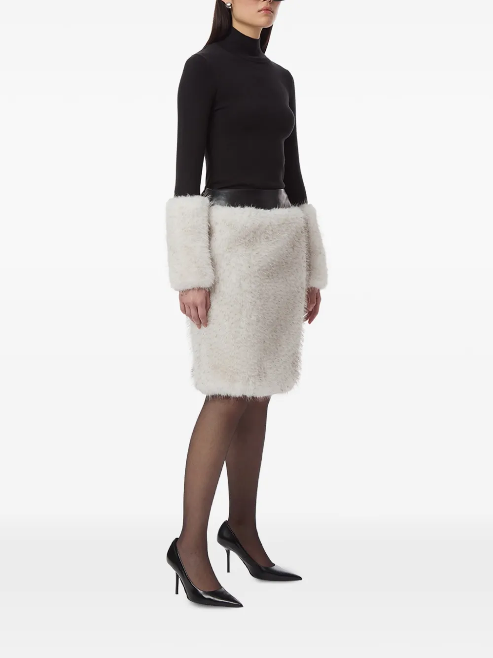 Apparis Aspen rok van imitatiebont Beige