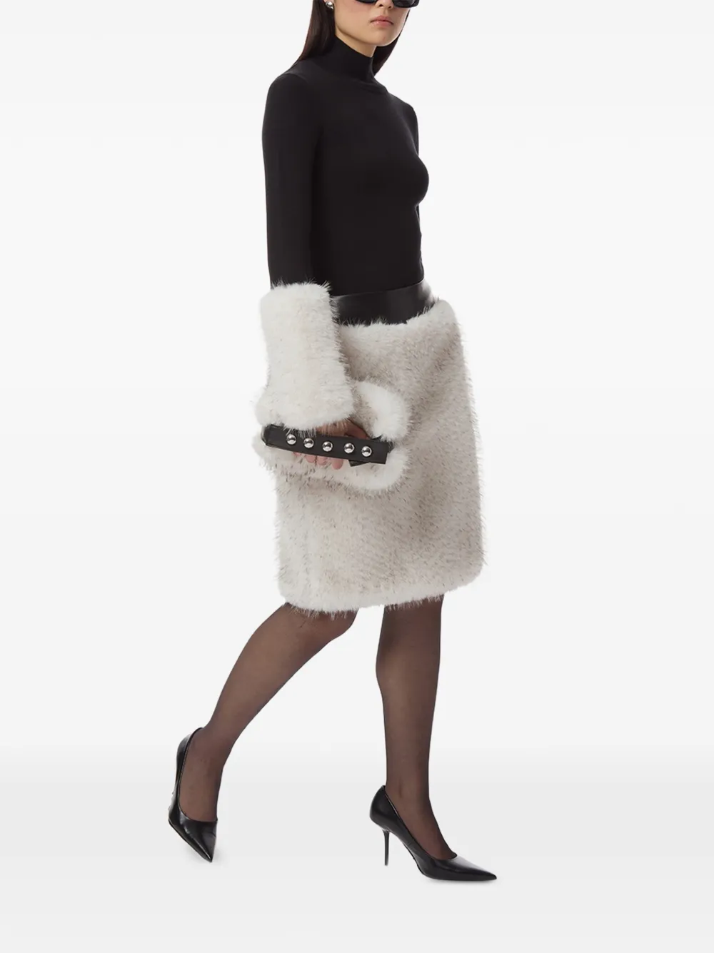 Apparis Aspen rok van imitatiebont Beige
