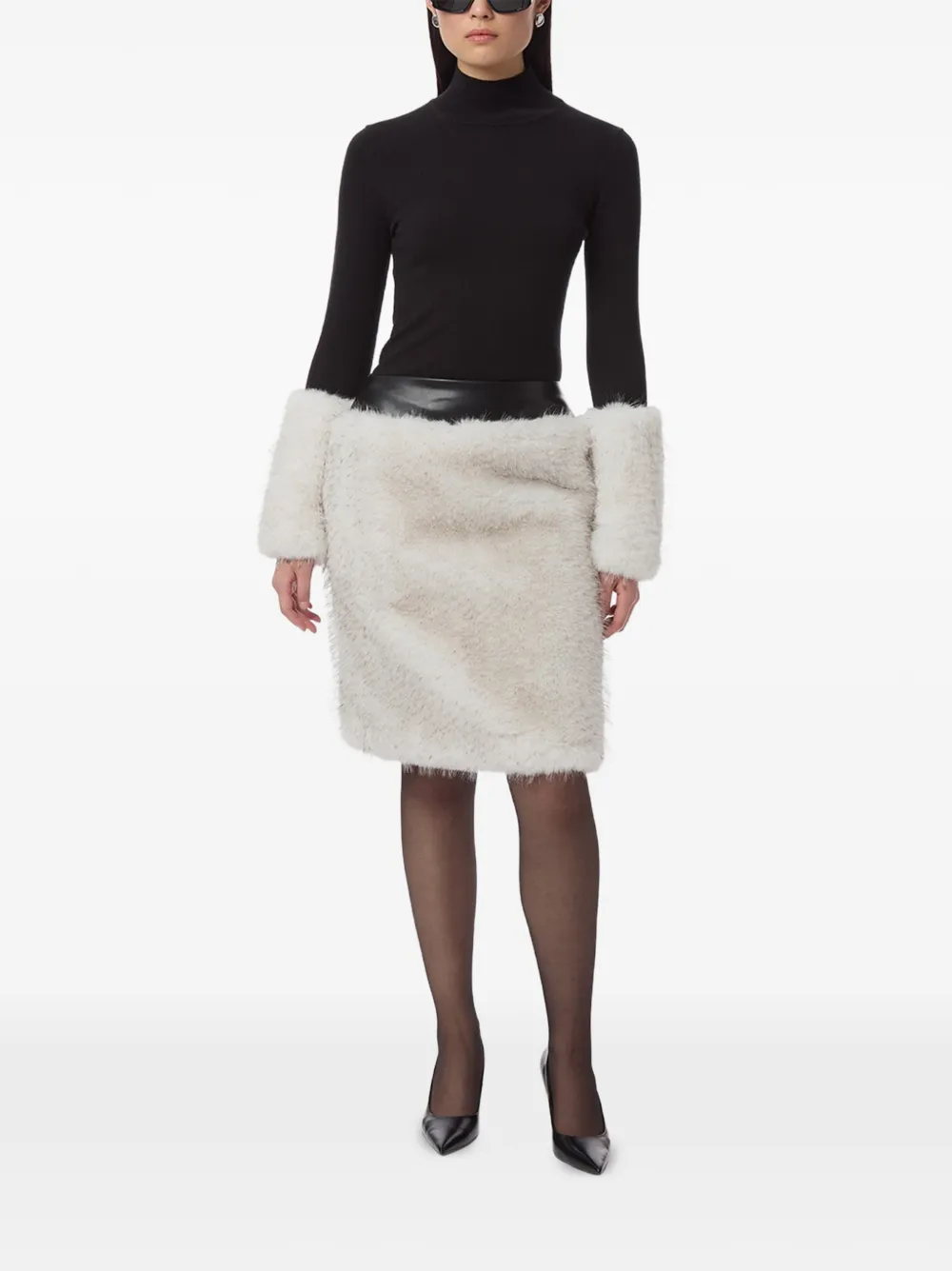Apparis Aspen rok van imitatiebont Beige