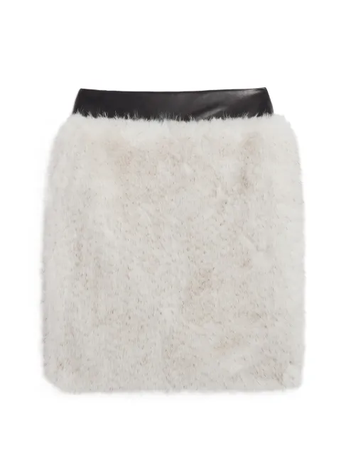 Apparis Aspen faux-fur skirt