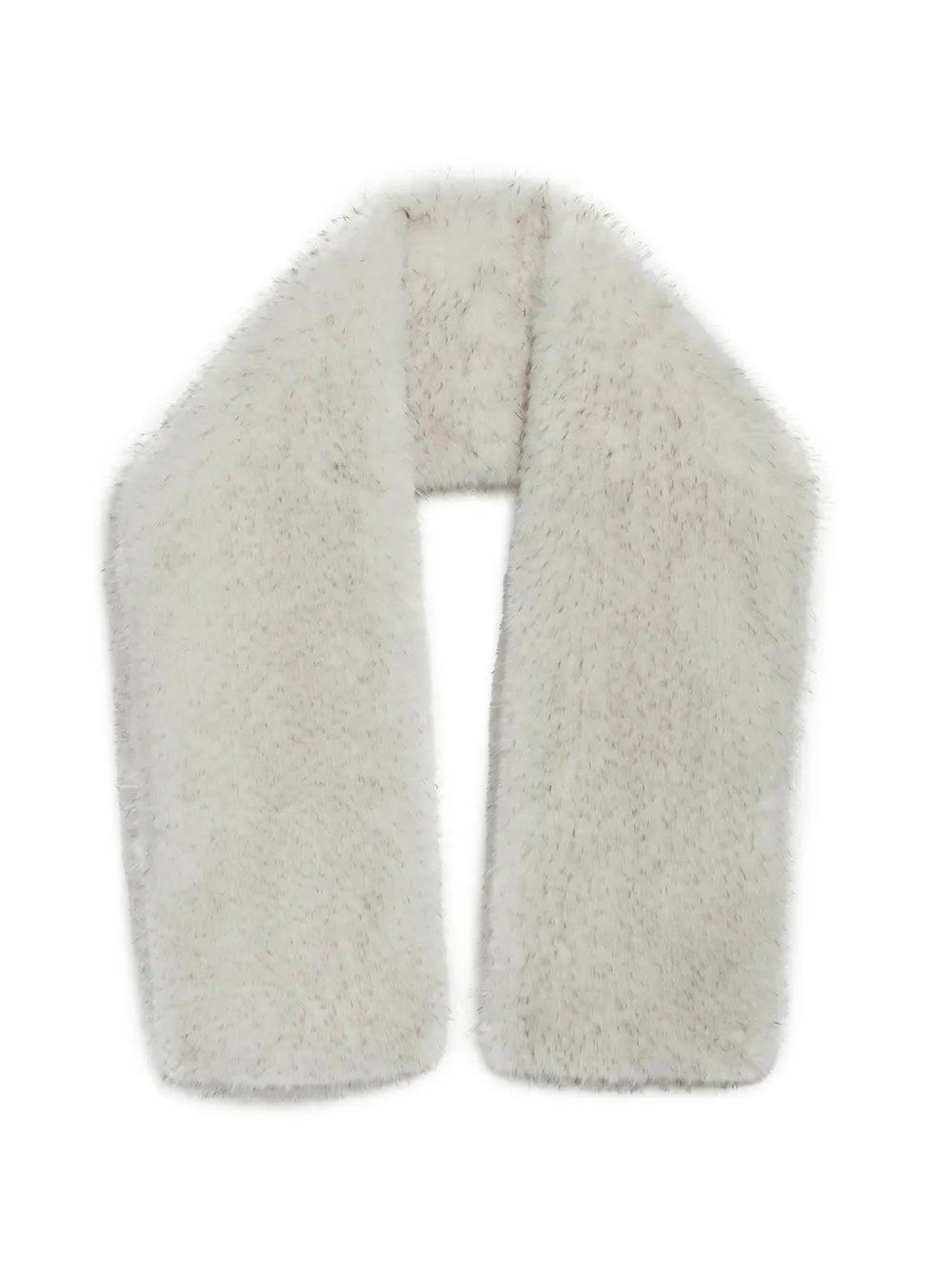 Apparis Dame Tipped faux-fur shawl - Nude