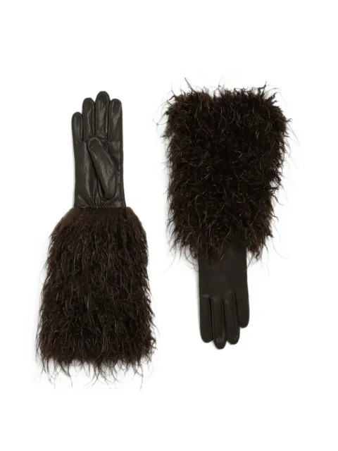 Apparis Robi Mongolian faux-fur gloves