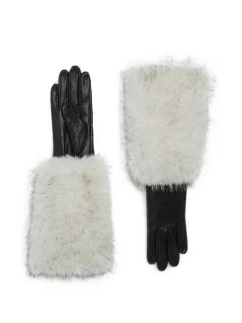 Apparis Robi faux-fur-trimmed gloves