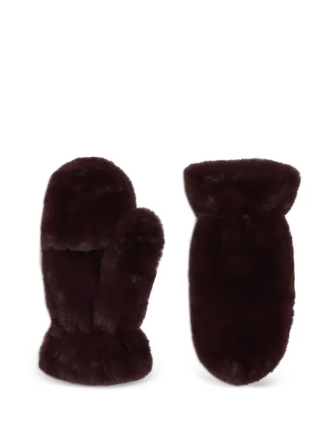 Apparis Coco faux-fur mittens