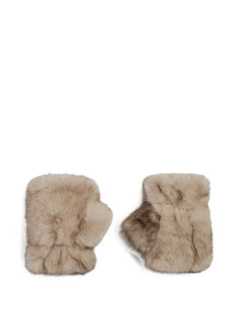 Apparis Ariel faux-fur fingerless gloves