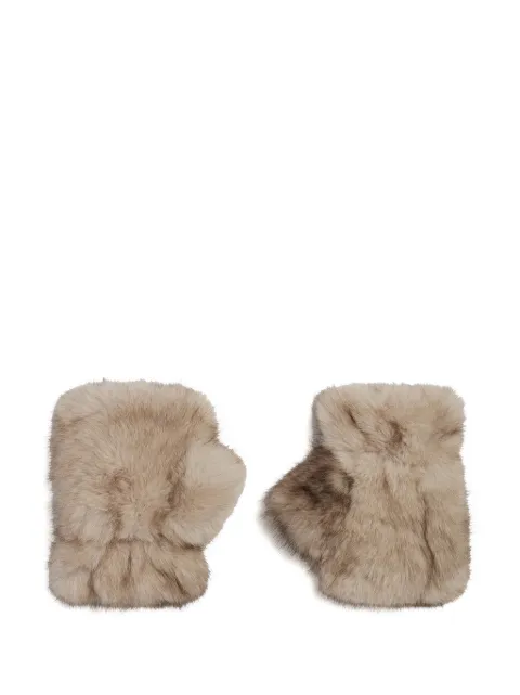 Apparis Ariel faux-fur fingerless gloves