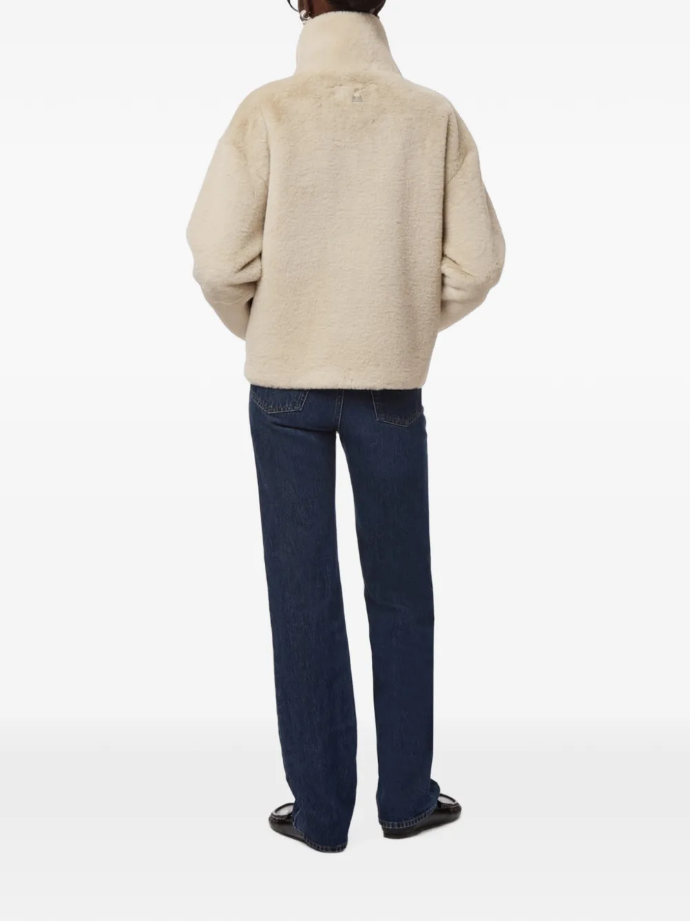 Apparis Brooks jas van imitatiebont Beige