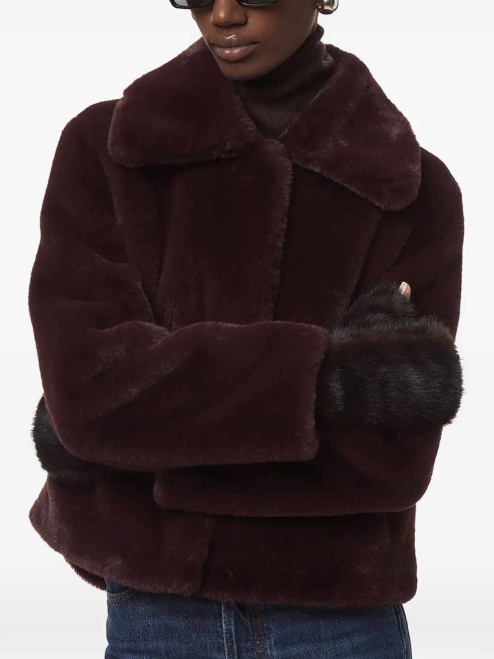 Apparis Elis jas van imitatiebont Bruin