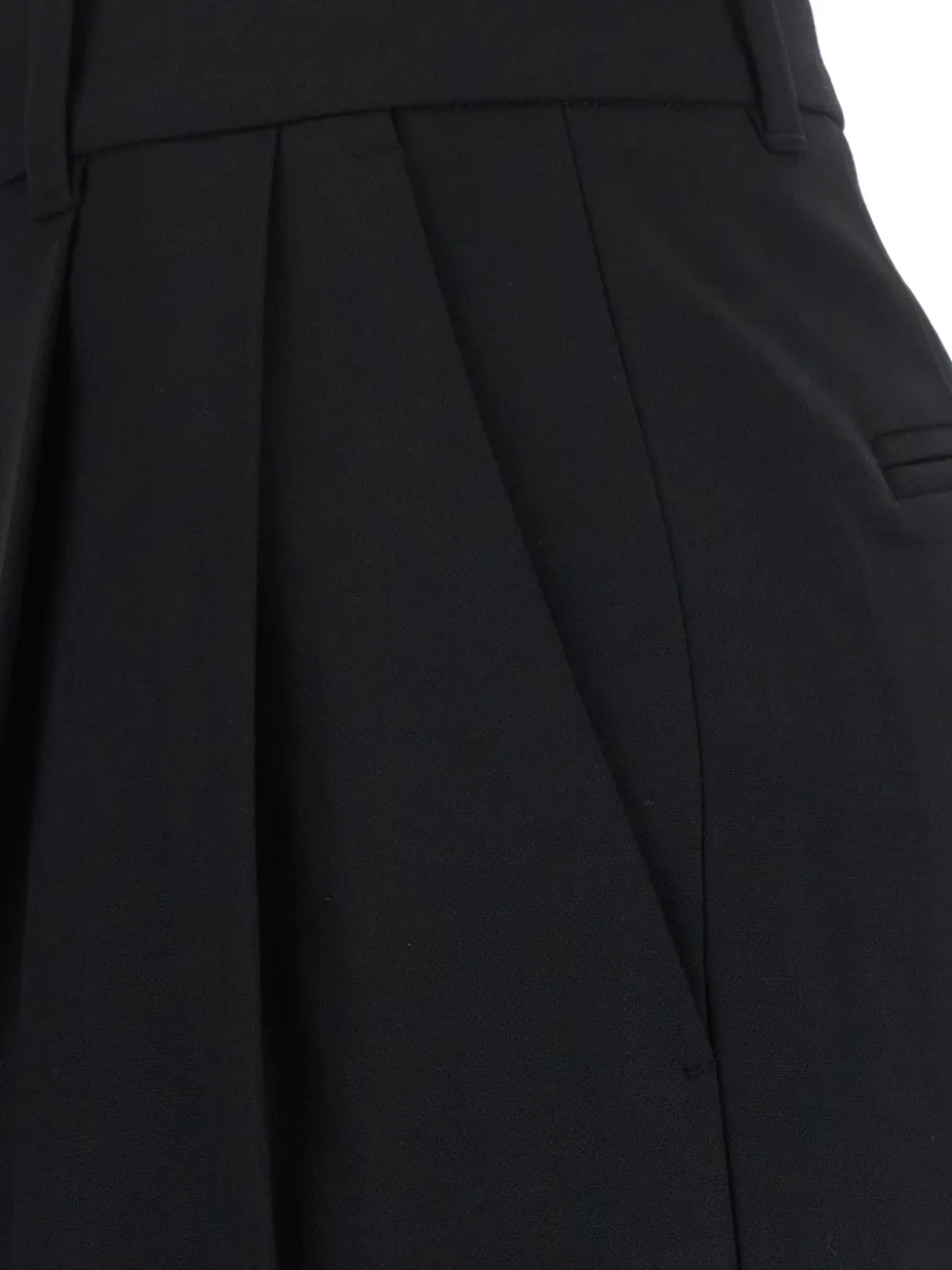 DUNST pleated wide-leg trousers Zwart