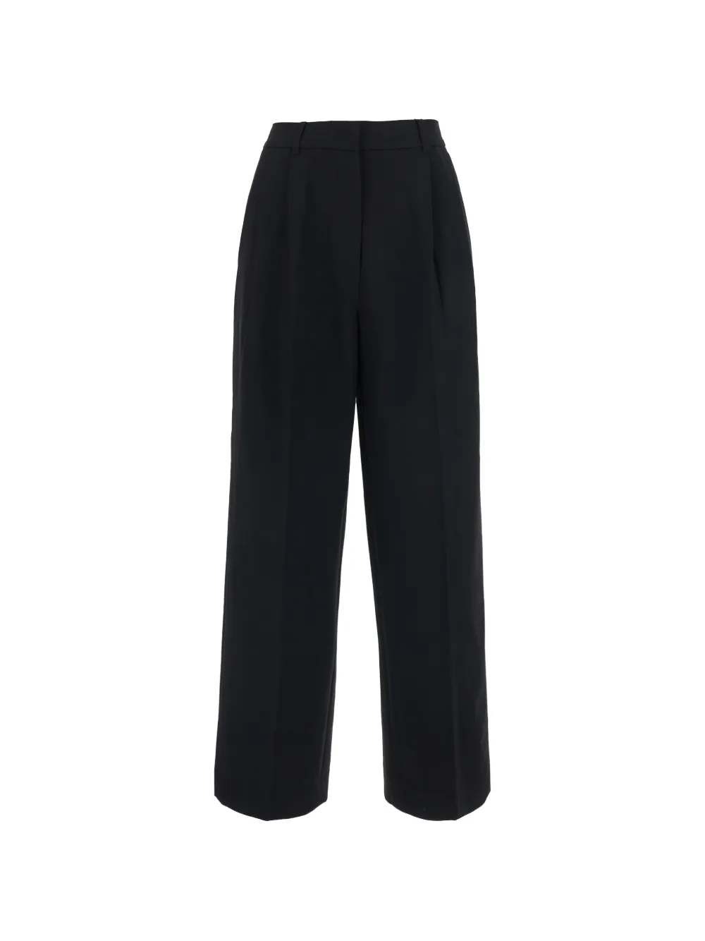 DUNST pleated wide-leg trousers Zwart