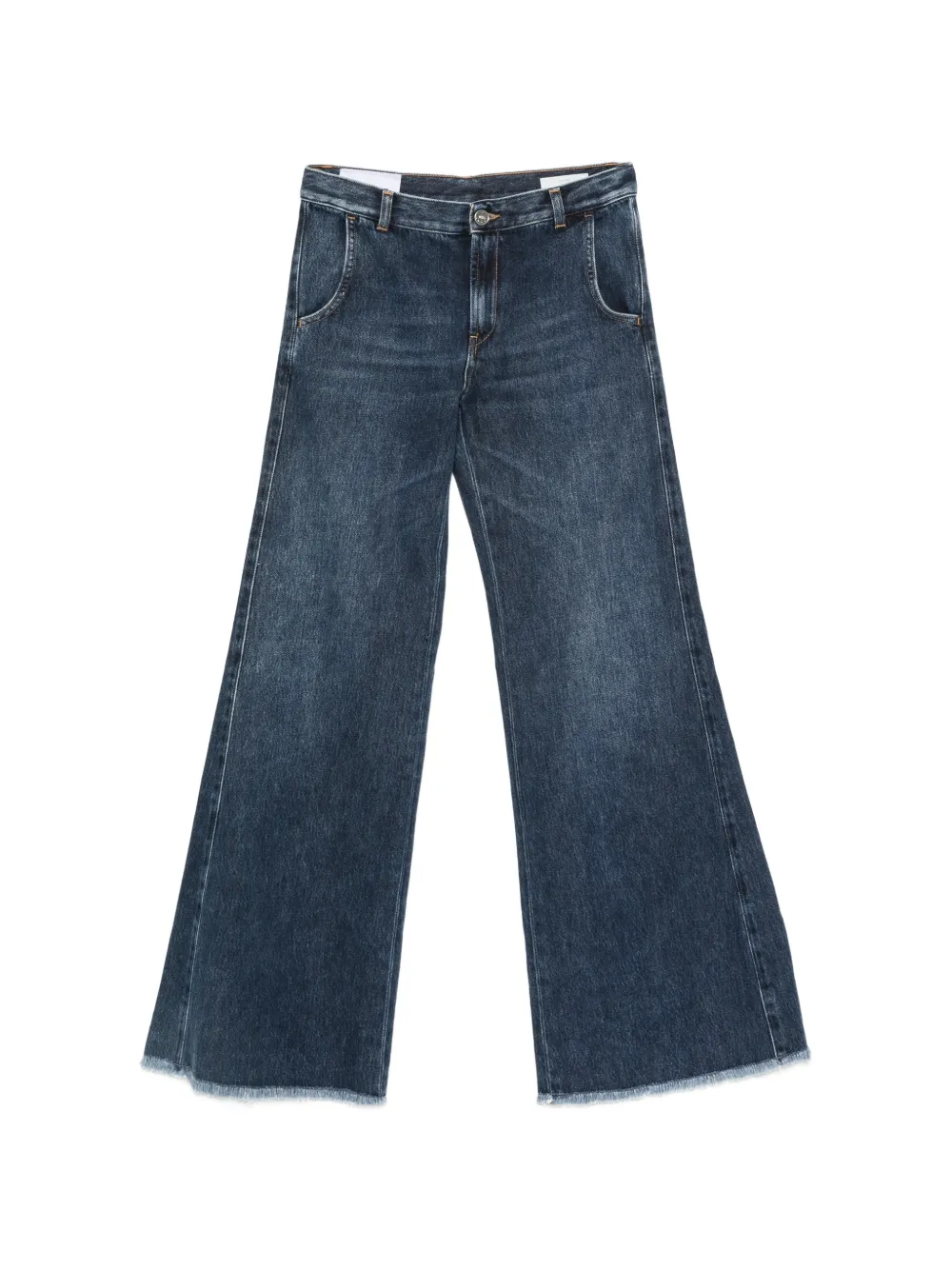 Dondup Kids' Flaire Frayed Flared Jeans In Blue