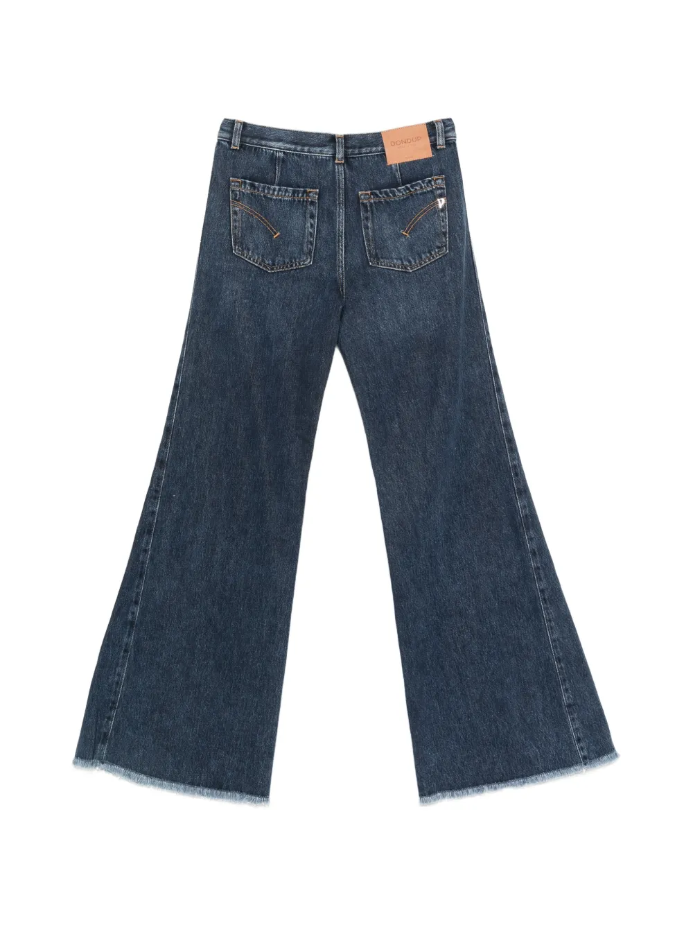 DONDUP KIDS Flaire flared jeans met franje Blauw