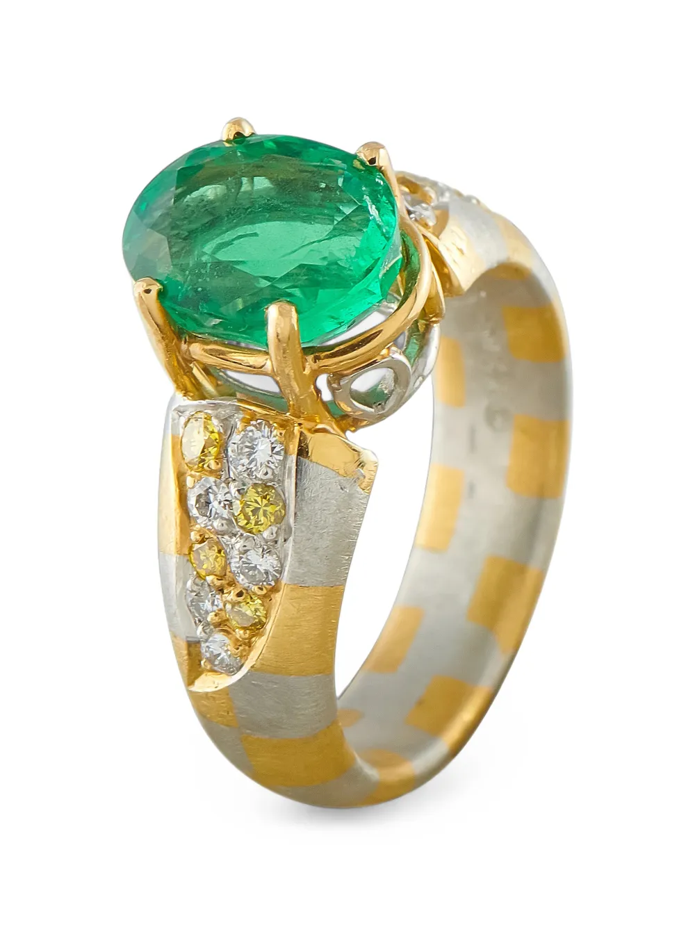 LB Exclusive embellished emerald ring - Oro