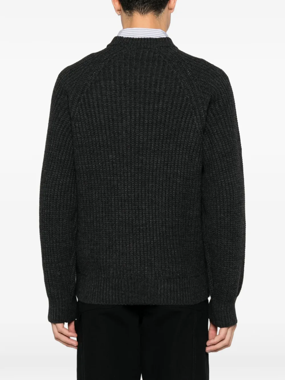 Carhartt WIP Firth ribgebreide trui met raglan mouwen Grijs