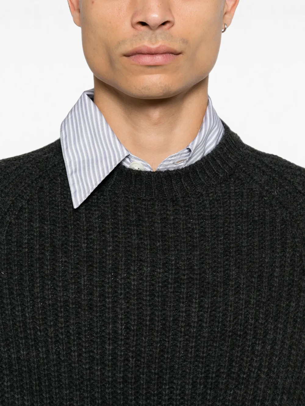 Carhartt WIP Firth ribgebreide trui met raglan mouwen Grijs
