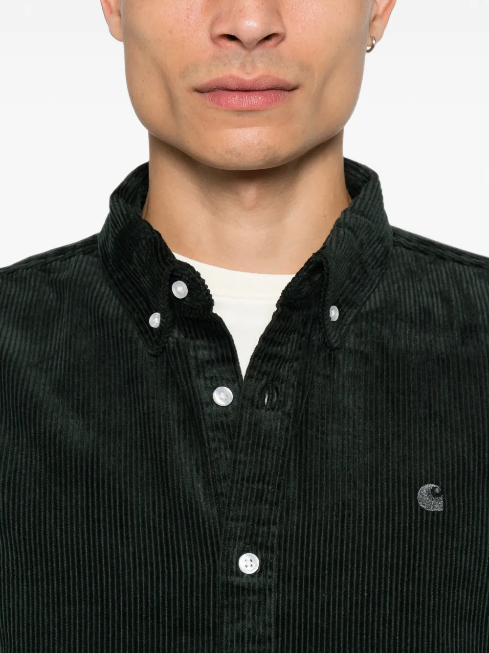 Carhartt WIP Ribfluwelen overhemd Groen