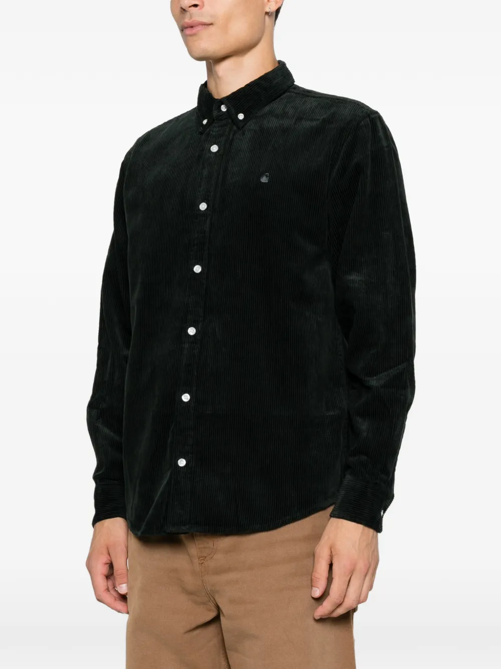 Carhartt WIP Ribfluwelen overhemd Groen