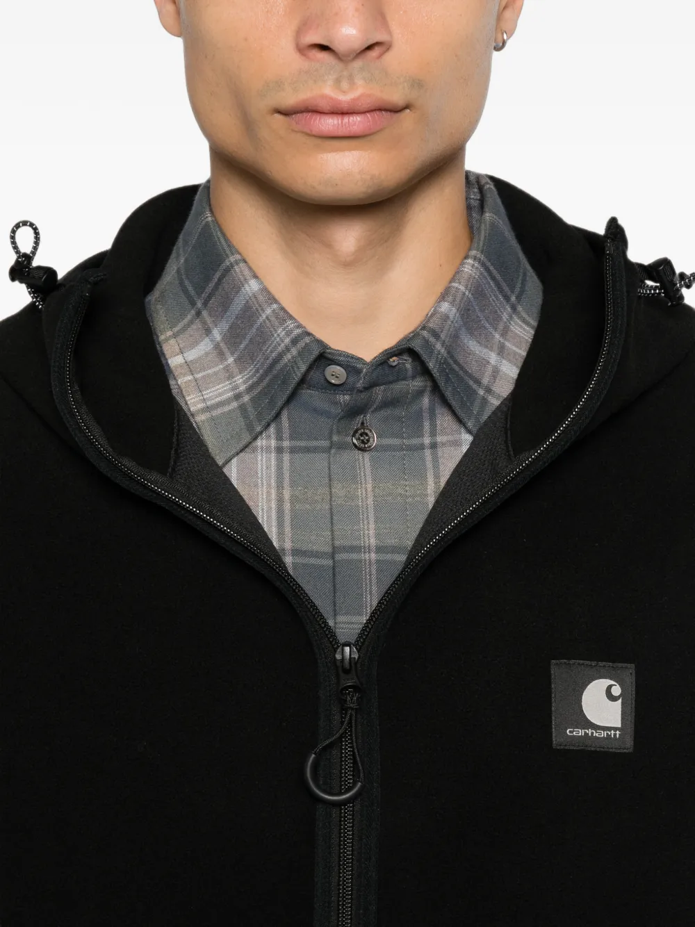 Carhartt WIP Blevin Liner jack met capuchon Zwart