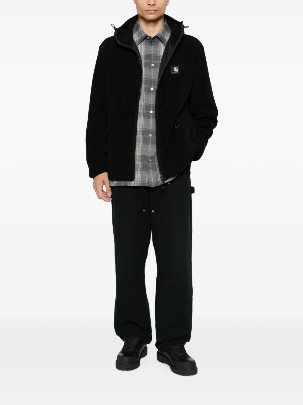 Carhartt WIP Blevin Liner jack met capuchon Zwart
