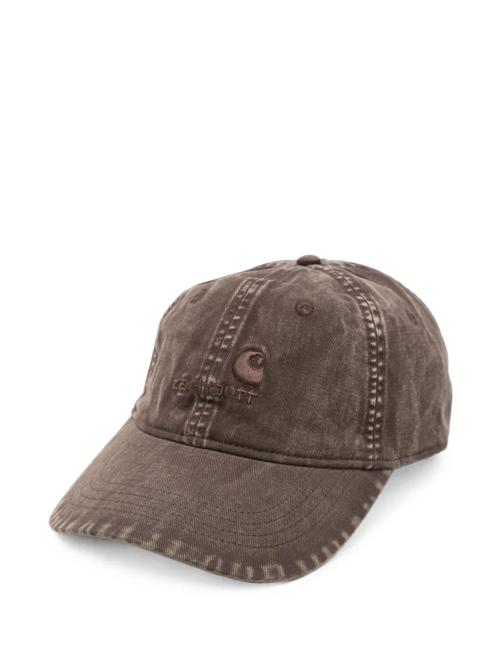 Carhartt WIP Lambert logo-embroidered faded-effect baseball cap - Marrone