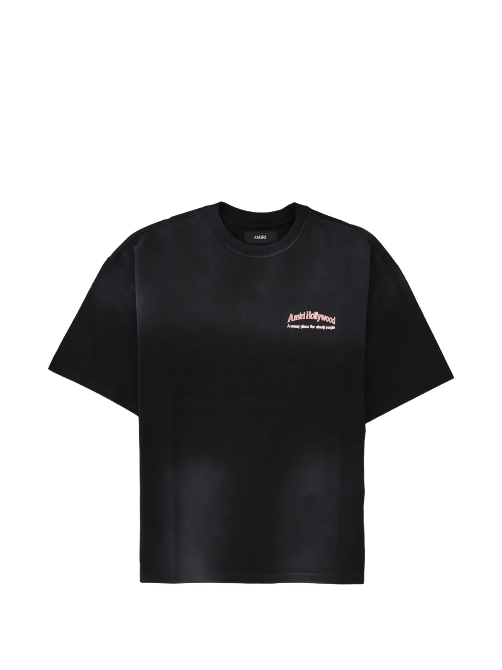 AMIRI Katoenen T-shirt met logoprint Zwart