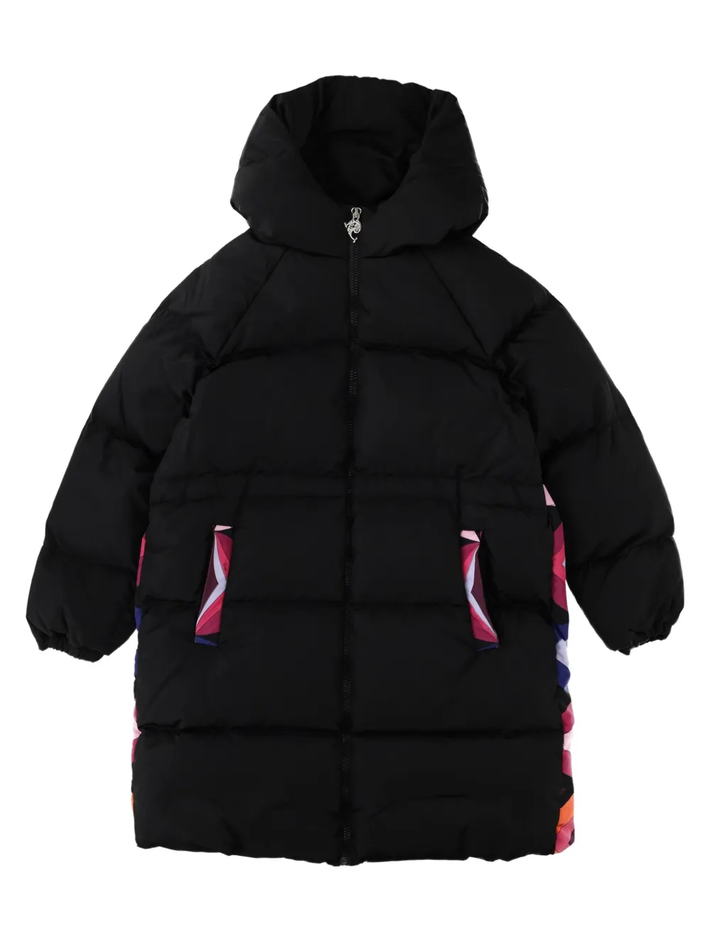 PUCCI Junior Gewatteerd donsjack Zwart