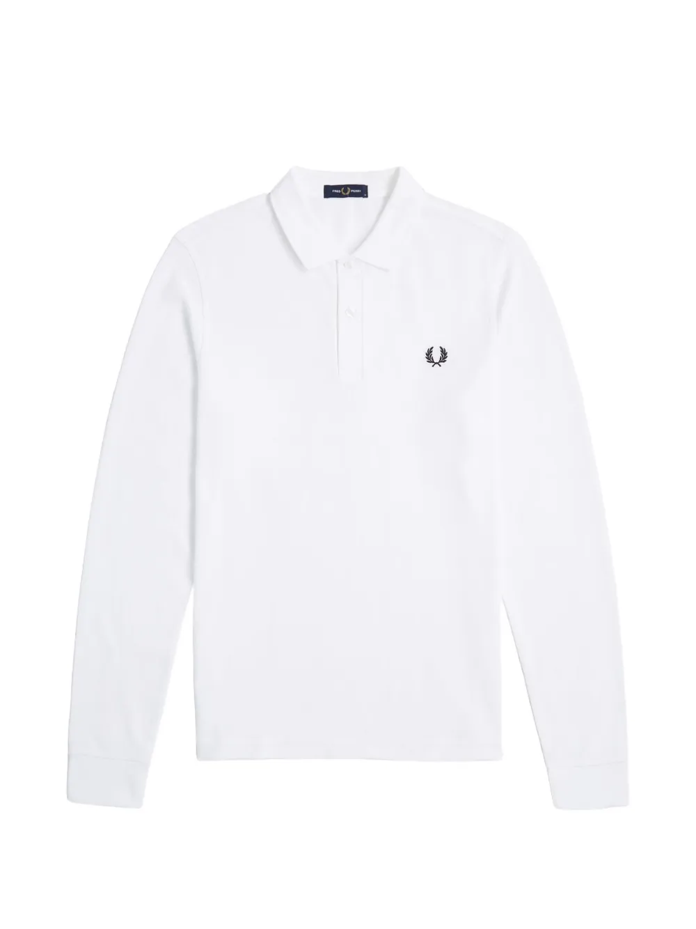 Fred Perry Poloshirt met lange mouwen Wit
