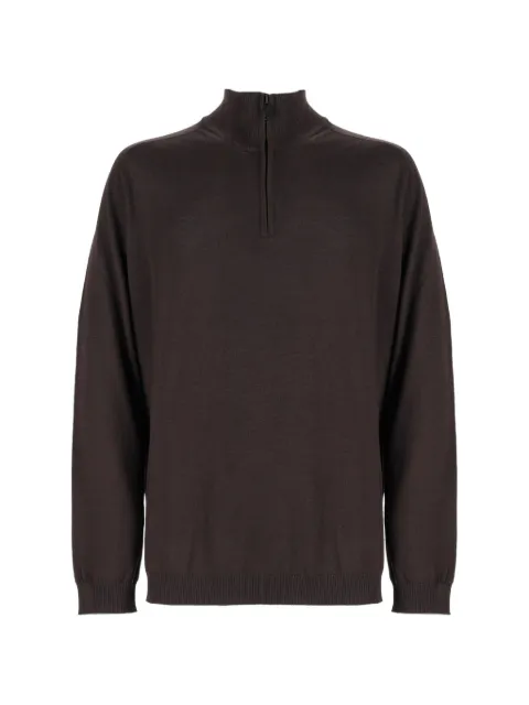 Premiata half-zip knitted sweater
