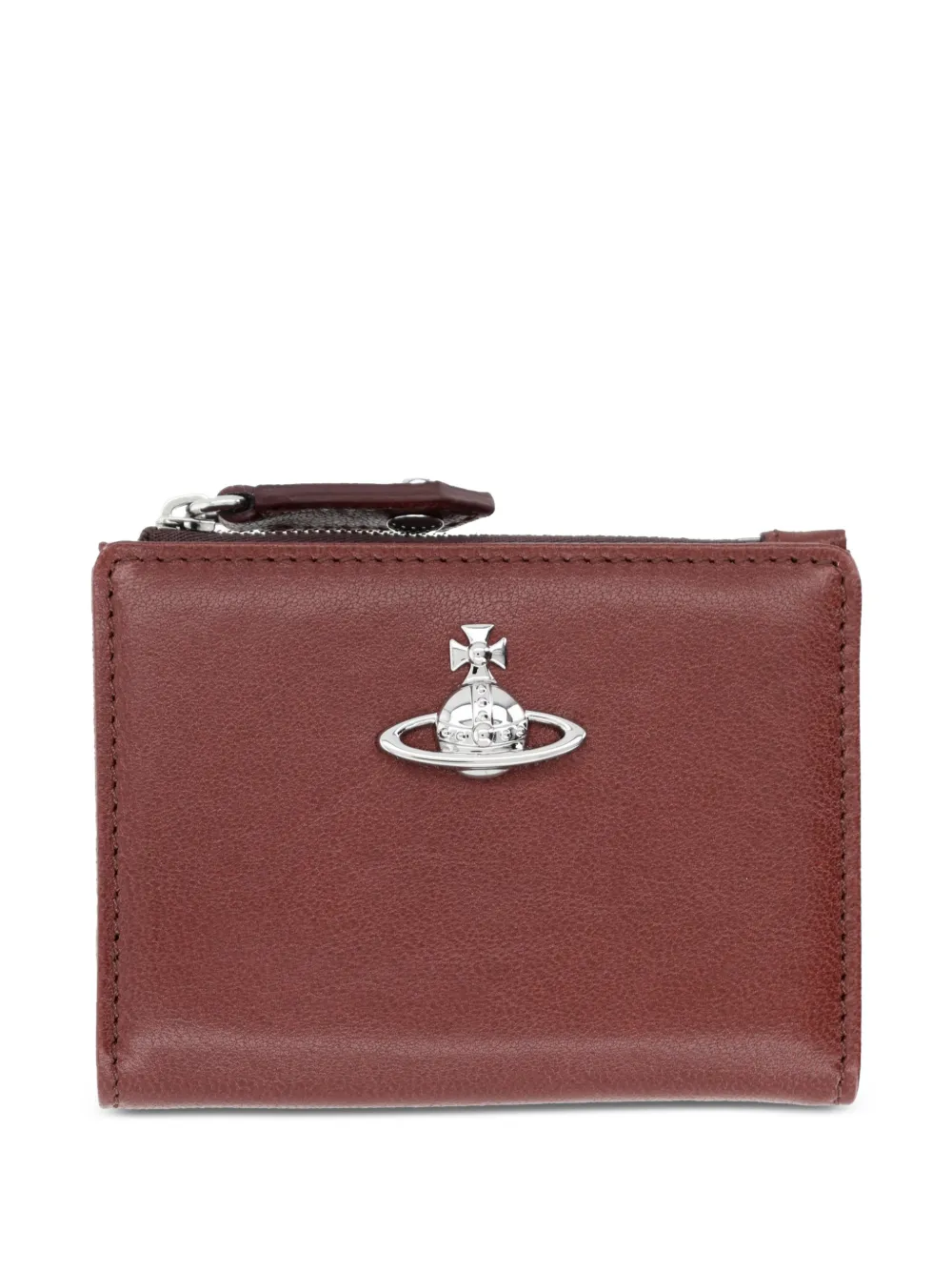 Vivienne Westwood Orb leather wallet Rood