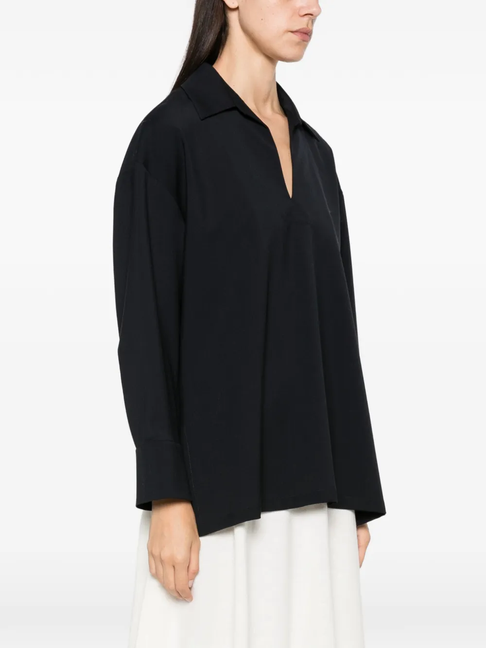'S Max Mara virgin wool blouse Zwart