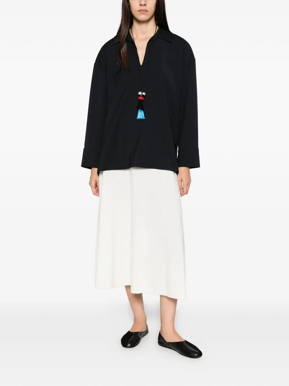 'S Max Mara virgin wool blouse Zwart