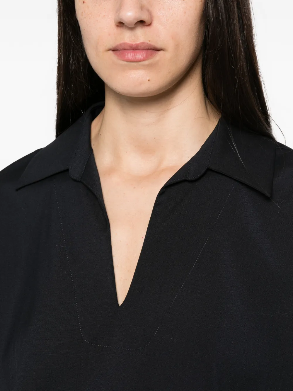 'S Max Mara virgin wool blouse Zwart