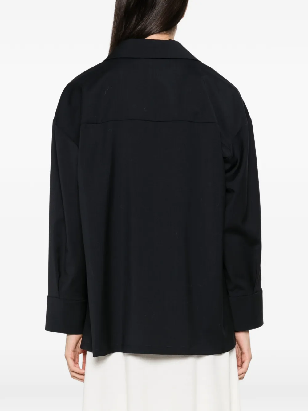 'S Max Mara virgin wool blouse Zwart