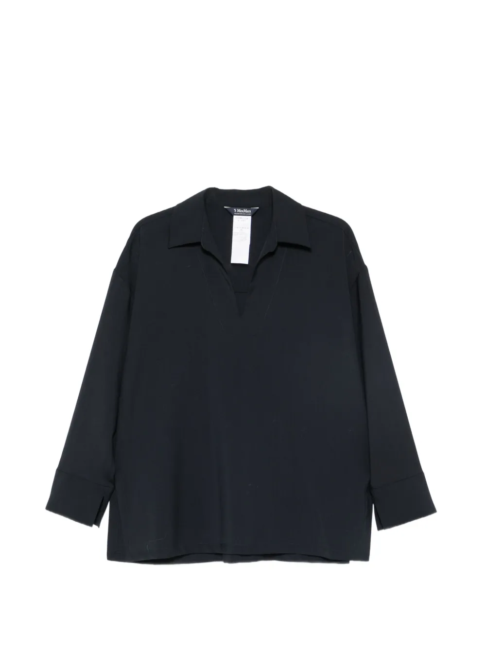 'S Max Mara virgin wool blouse Zwart