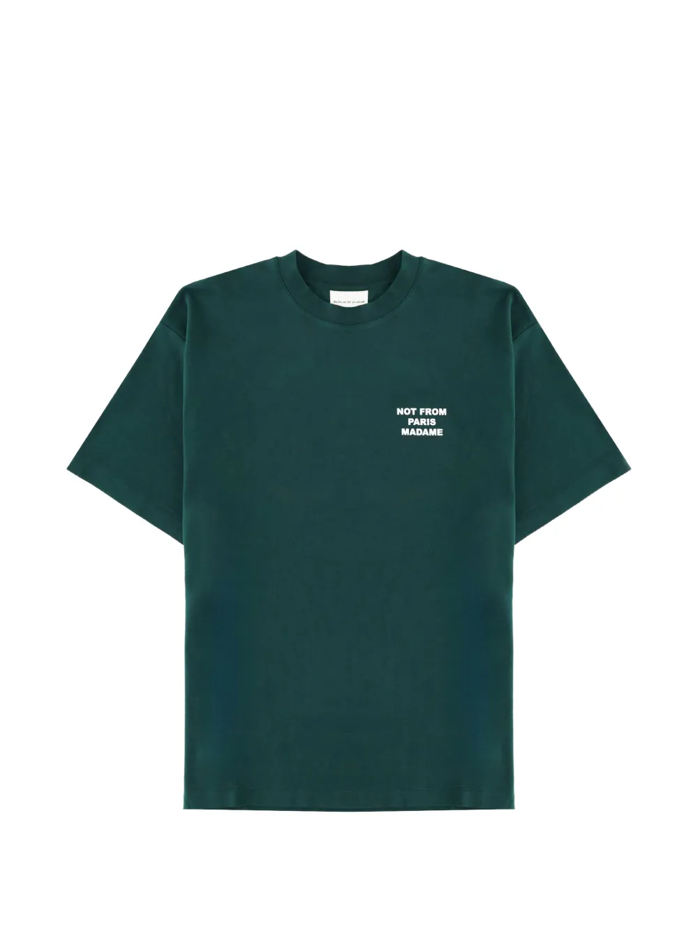 Drôle De Monsieur Le Slogan crew-neck T-shirt Groen