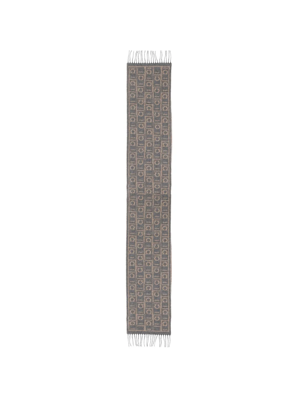 Ferragamo monogram scarf Grijs