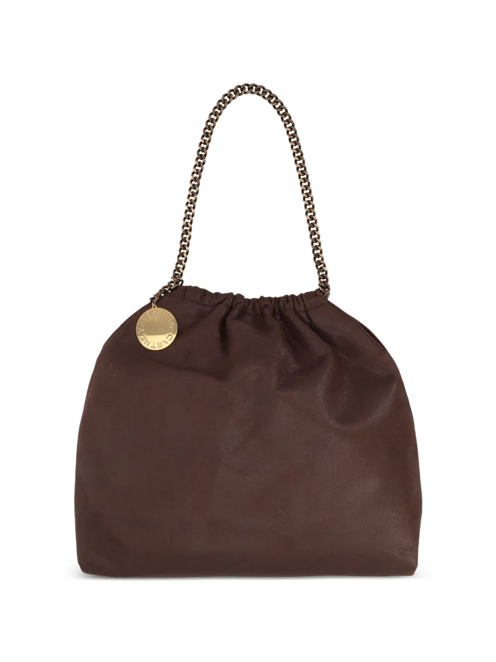 Stella McCartney logo-charm chain-link tote bag